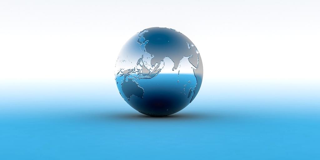 Global network map visualization